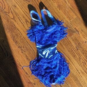Blue Fringe Costume